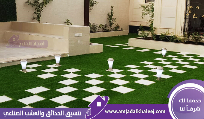 تركيب عشب صناعي بجدة من افضل شركة تنسيق حدائق بجدة بأفضل خامة تركيب نجيل صناعي جده