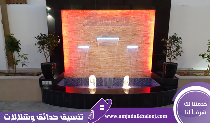 شركة تصميم شلالات بجدة 0542140160 | مصمم شلالات ونوافير احترافية