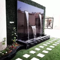 تصميم شلالات بالقطيف | توريد وتركيب شلالات جدارية ونوافير حديثة