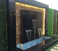 تصميم شلالات بالقطيف | توريد وتركيب شلالات جدارية ونوافير حديثة